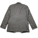 Burberry Vintage Grey Checked Suit Jacket (XL)