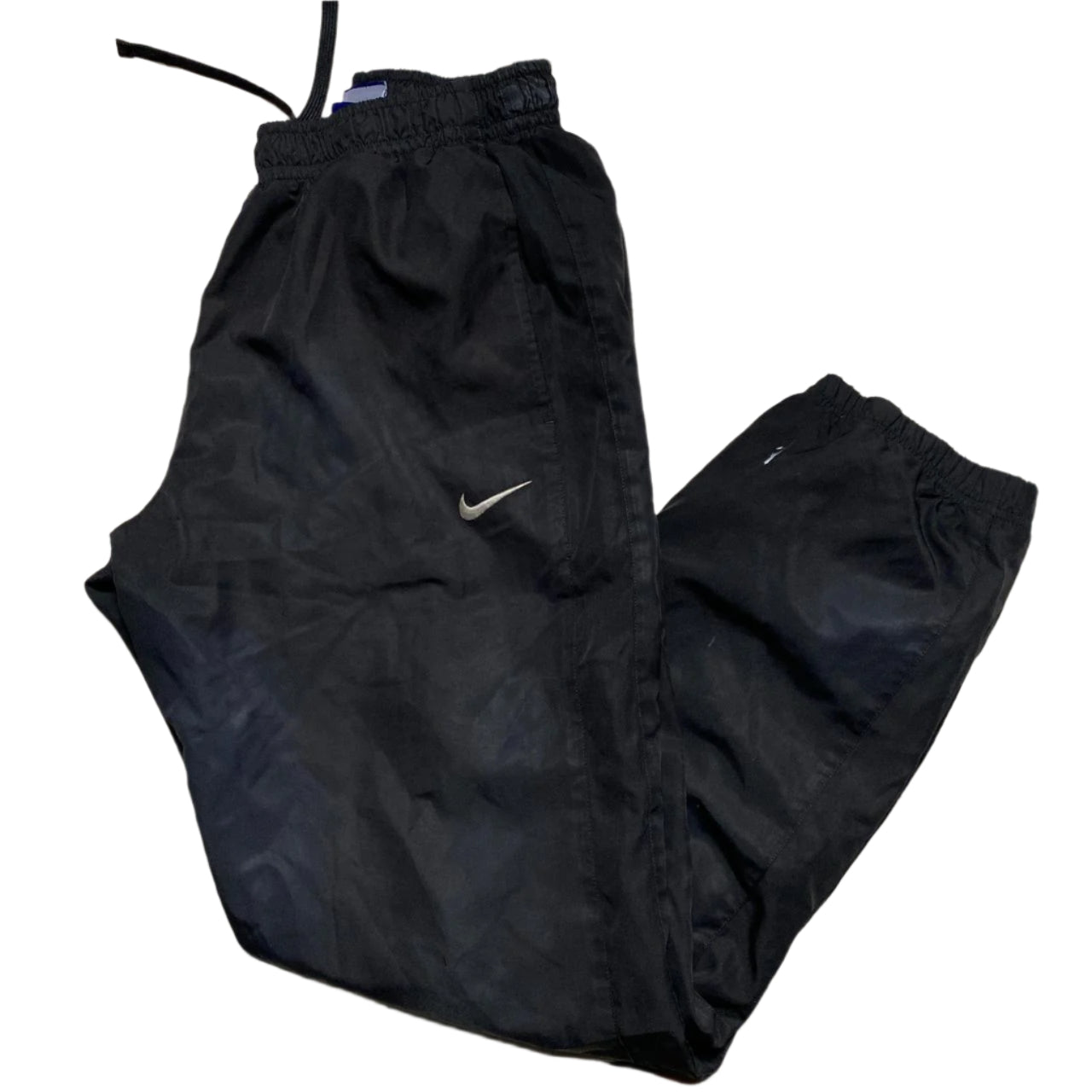 Nike Black and White Shell Trackpant Bottoms (M)