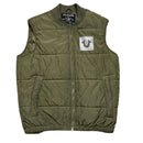 True Religion Khaki Green Puffer Gilet Vest (S)