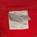 Nike Vintage 90’s Swoosh Oval Graphic Red and Silver T Shirt (XL)