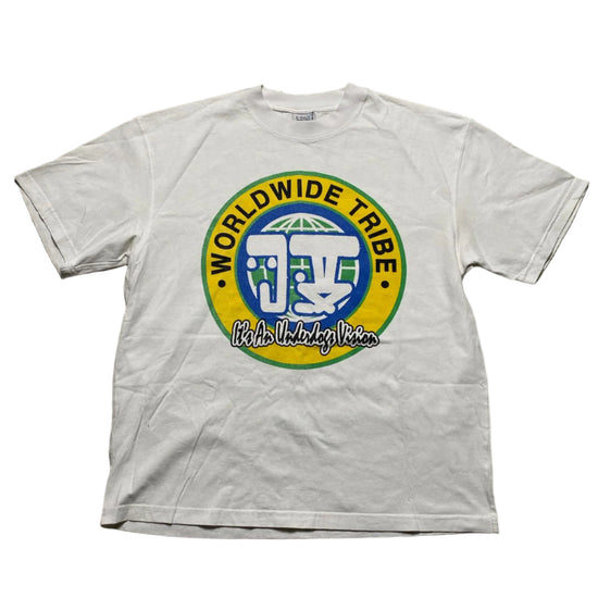 Judah Tribe White Yellow Green and Blue T Shirt (L)