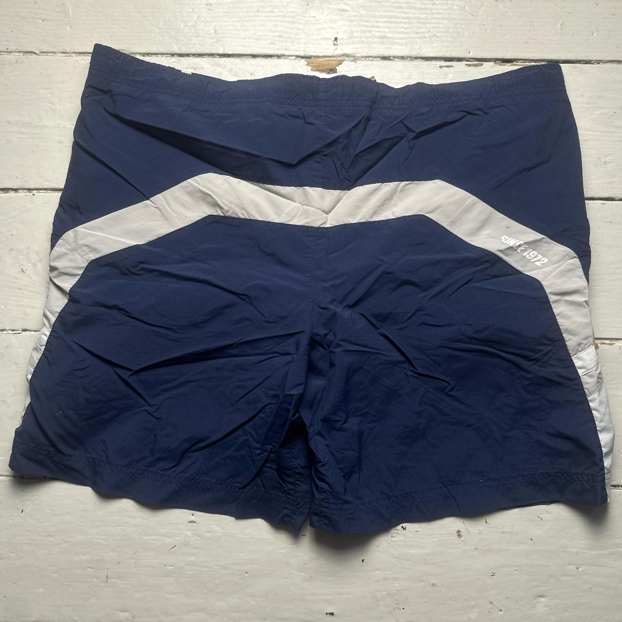 Nike Athletic Vintage Navy and White Shell Shorts