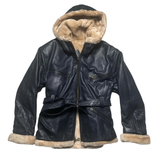 Gregory and Sons Leather Sherling Interior Jacket (M)