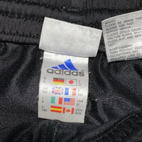 Adidas Vintage Black and Grey Trackpant Bottoms (M)