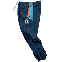 Nike Vintage 90’s Shell Trackpant Baggy Bottoms Blue and Pink (2XL)