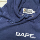 Bape A Bathing Ape Navy and Orange Yellow Hoodie (2XL)