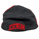 Ice Cream Billionaire Boys Club Fitted Black and Red Cap