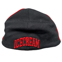 Ice Cream Billionaire Boys Club Fitted Black and Red Cap