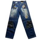 Lot 29 Vintage Embroidery Patches Cartoon Graffiti Baggy Jeans (36W)