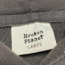 Broken Planet Brown Out Of The Shadows Puff Print Skulls Hoodie (L)