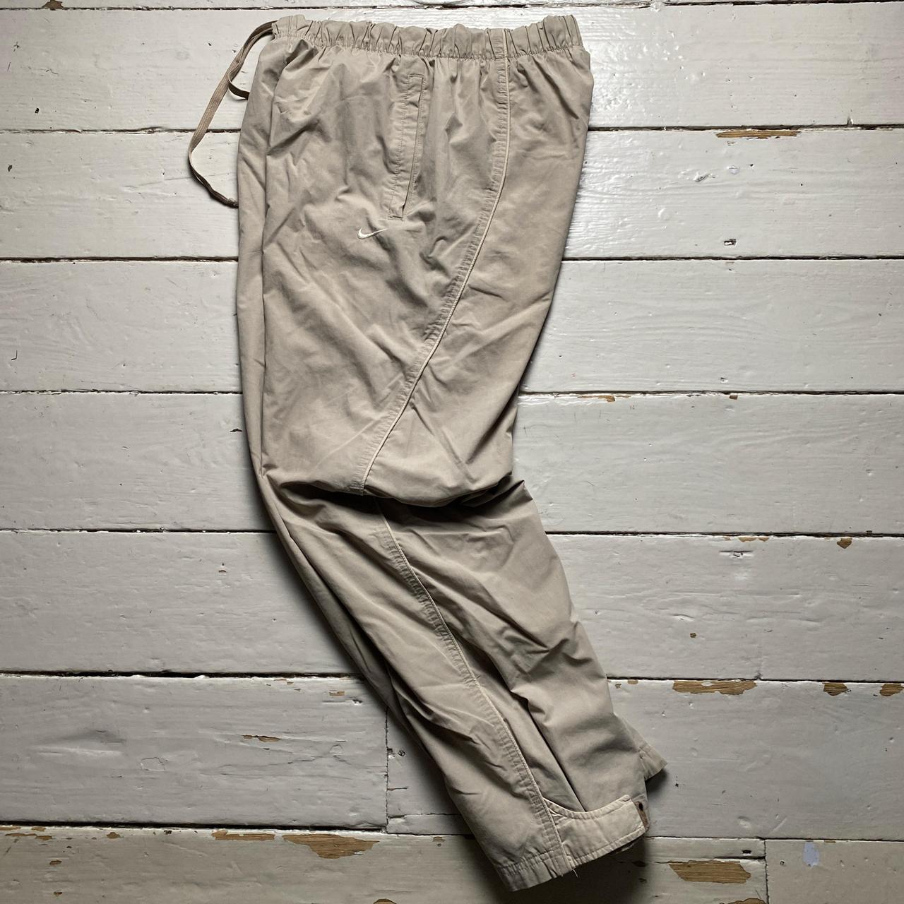 Nike Vintage Cream Shell Trackpant Baggy Bottoms