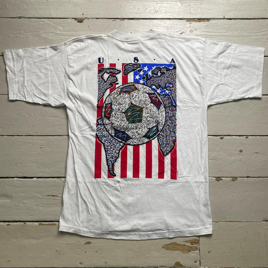 USA CYRK Sport Football White Multi Colour T Shirt