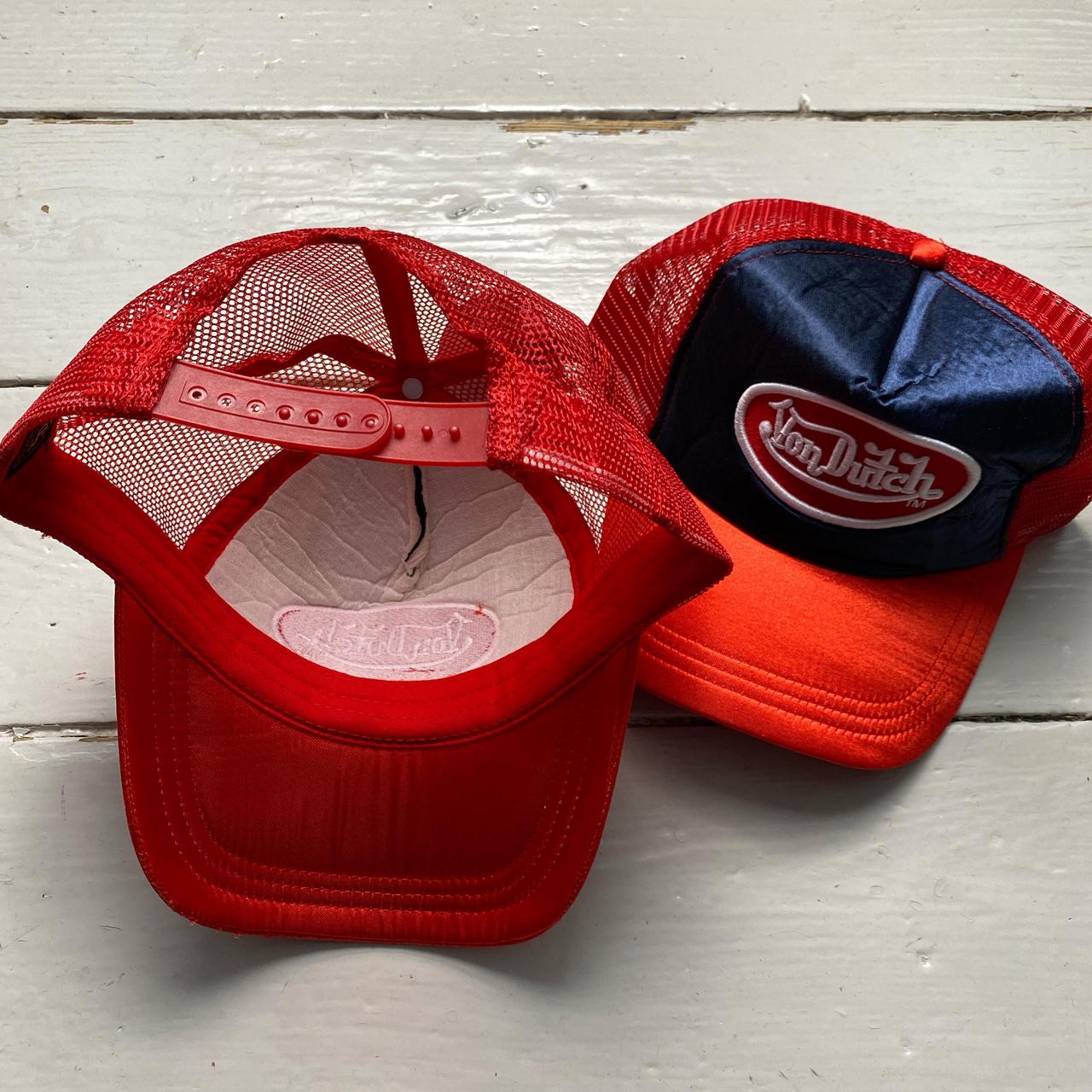 Von Dutch Navy Red and White Trucker Caps