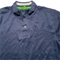 Hugo Boss Green Navy and Grey Quarter Button Jumper (L)
