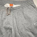 Nike Athletic Department Grey and White Swoosh Baggy Joggers (2XL)