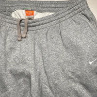 Nike Athletic Department Grey and White Swoosh Baggy Joggers (2XL)