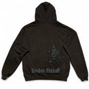 Broken Planet Brown Out Of The Shadows Puff Print Skulls Hoodie (L)