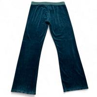 Juicy Couture Green Baggy Y2K Velour Womens Velvet Bottoms (XL)