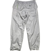 Nike Shox Silver and Green Vintage y2k Shell Trackpant Bottoms (XL)