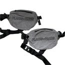 Places and Faces Reflective Silver and Black Pouch Bum Fannypack Bag