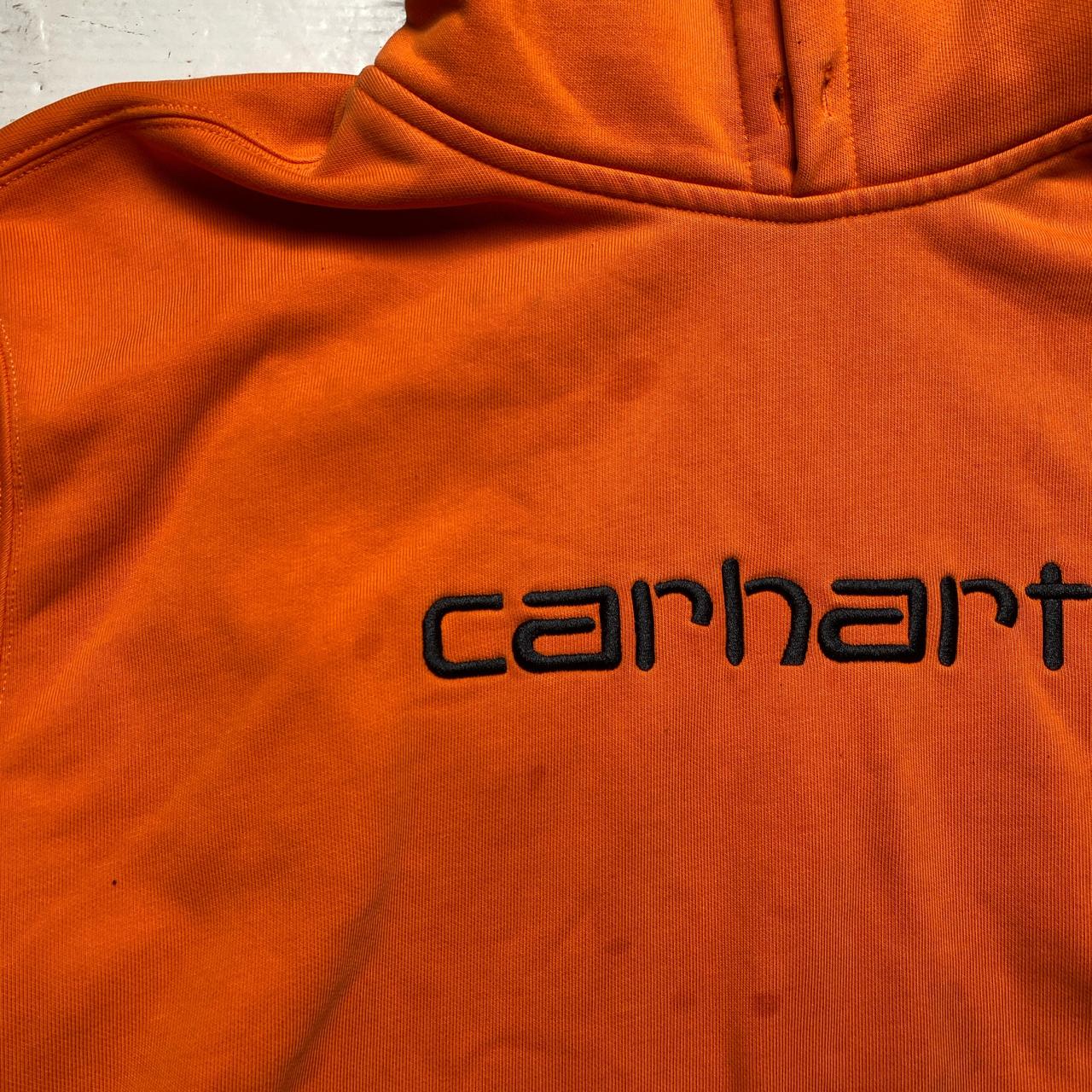 Carhartt Orange and Black Hoodie