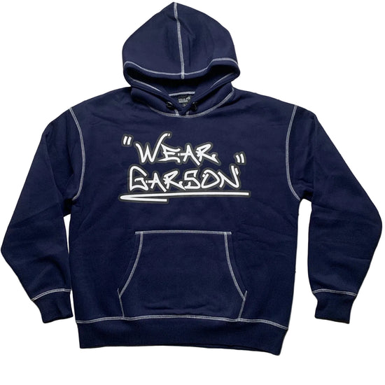 Navy The Trio Contrast Stitch Hoodie (S,M,L,XL)