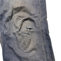 Levis 559 Baggy Blue Distressed Knee Jeans (36W)