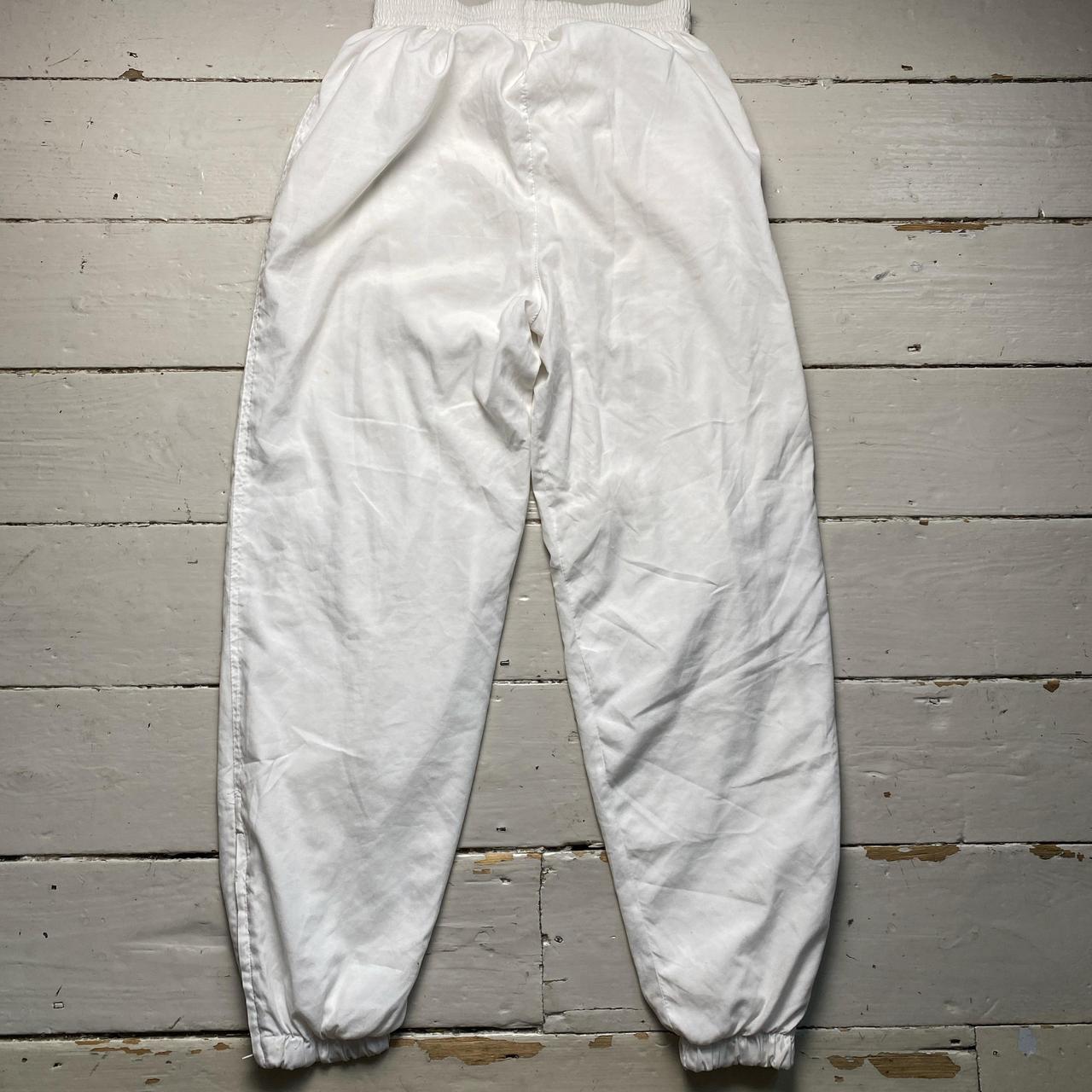 Lacoste Vintage White Shell Trackpant Bottoms