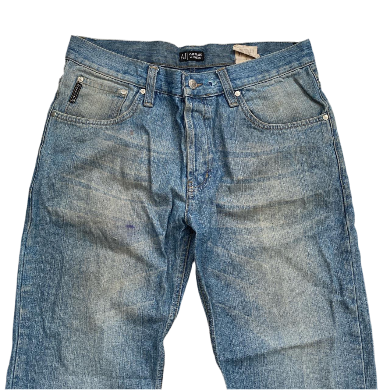 Armani Light Blue Fade Jeans/Shorts (34W)
