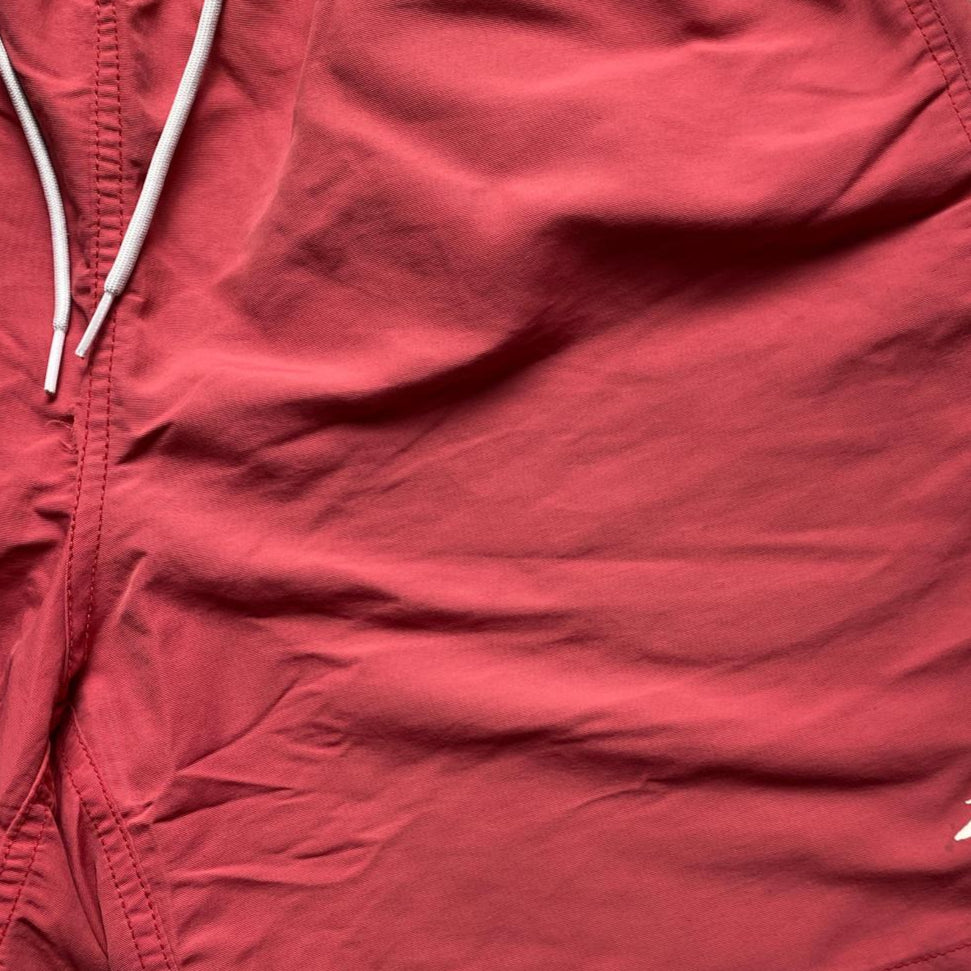 Stussy Pinky Red and White Shell Shorts (M)