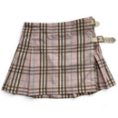 Burberry Brit Vintage y2k Pink Brown and Blue Pleated Skirt (8)