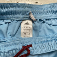 Adidas West Ham Vintage Climacool Football Shorts Light Blue and Burgundy (L)