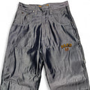 Paco Vintage 90’s Y2K Baggy Metallic Silver Shiny Denim Jeans