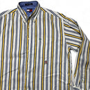 Tommy Hilfiger Striped White Yellow and Blue Shirt (L)