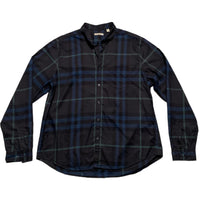 Burberry Brit Nova Check Blue Black and Green Long Sleeve Shirt (2XL)