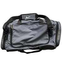 Nike Grey and Black Duffel Travel Bag
