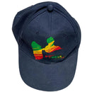 Gwada Guadeloupe Flag Navy and Rasta Colours Cap
