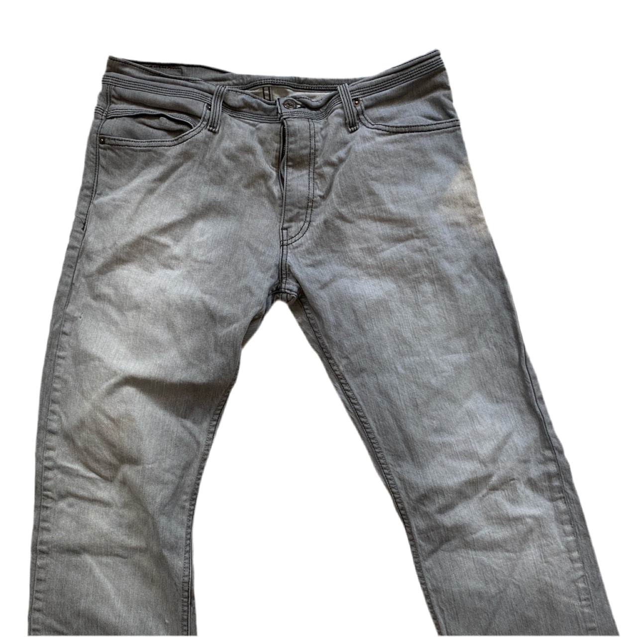 Levis 514 Slim Straight Grey Jeans (34W)