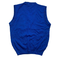 Vintage 90’s workwear Blue Vest Gilet Jumper (S)