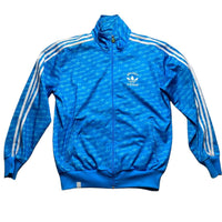 Adidas All Court Originals Blue and White Tracksuit Jacket (M)