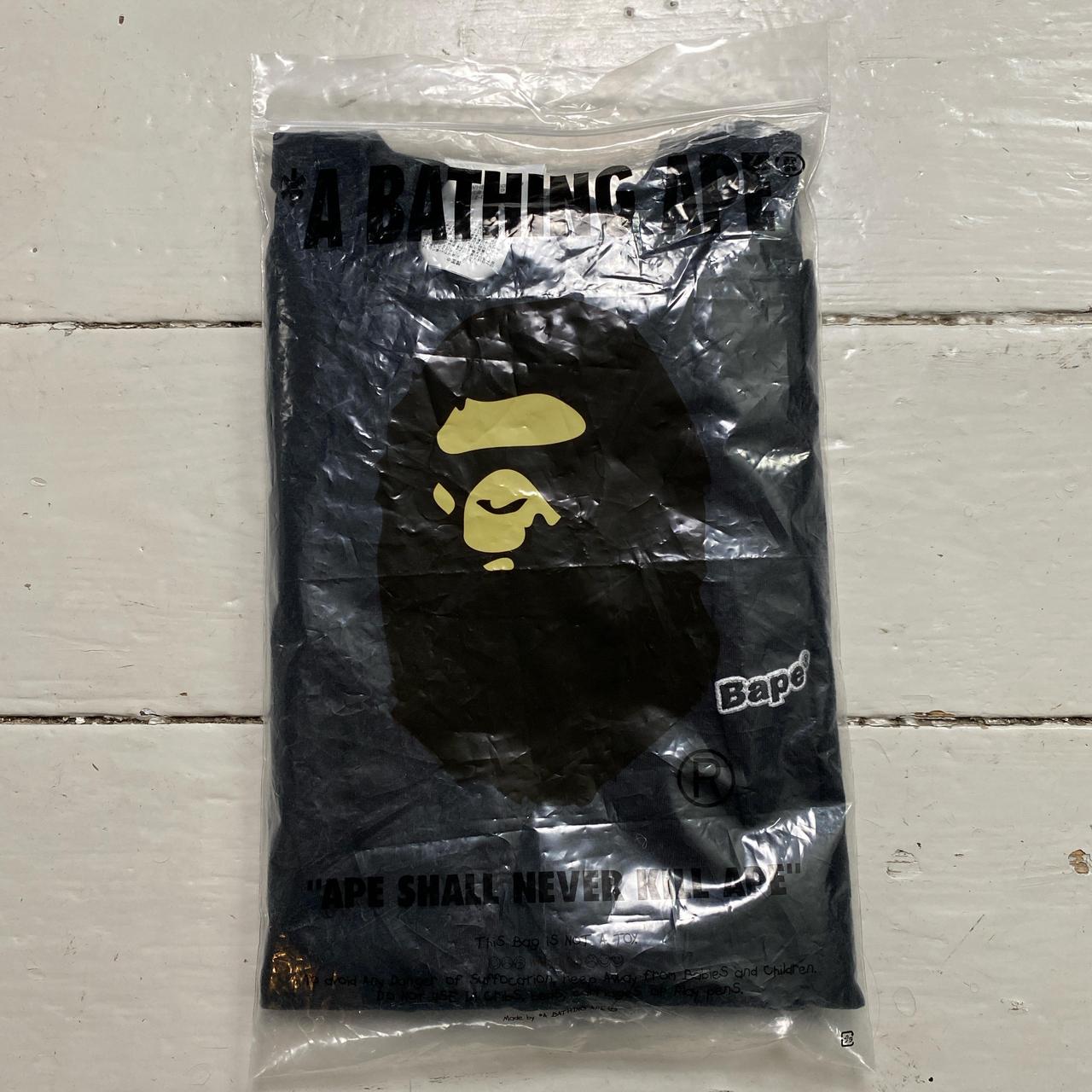 Bape A Bathing Ape Black and White T Shirt (2XL)