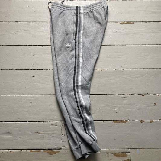 Adidas Grey Tri Stripe Joggers