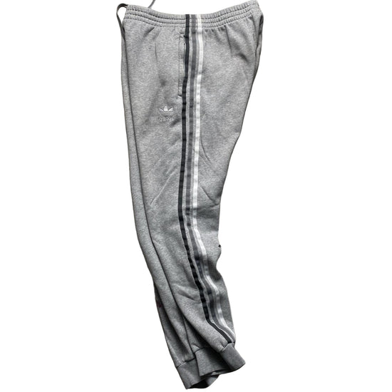 Adidas Grey Tri Stripe Joggers (M)