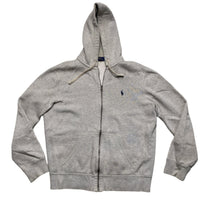 Ralph Lauren Polo Grey and Navy Pony Hoodie (M)