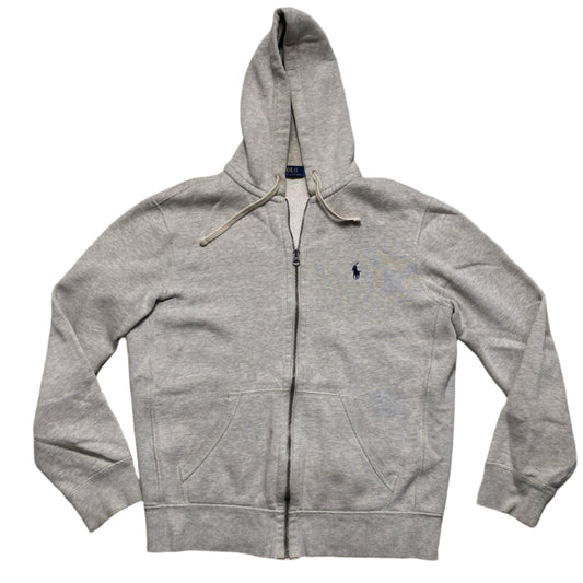 Ralph Lauren Polo Grey and Navy Pony Hoodie (M)