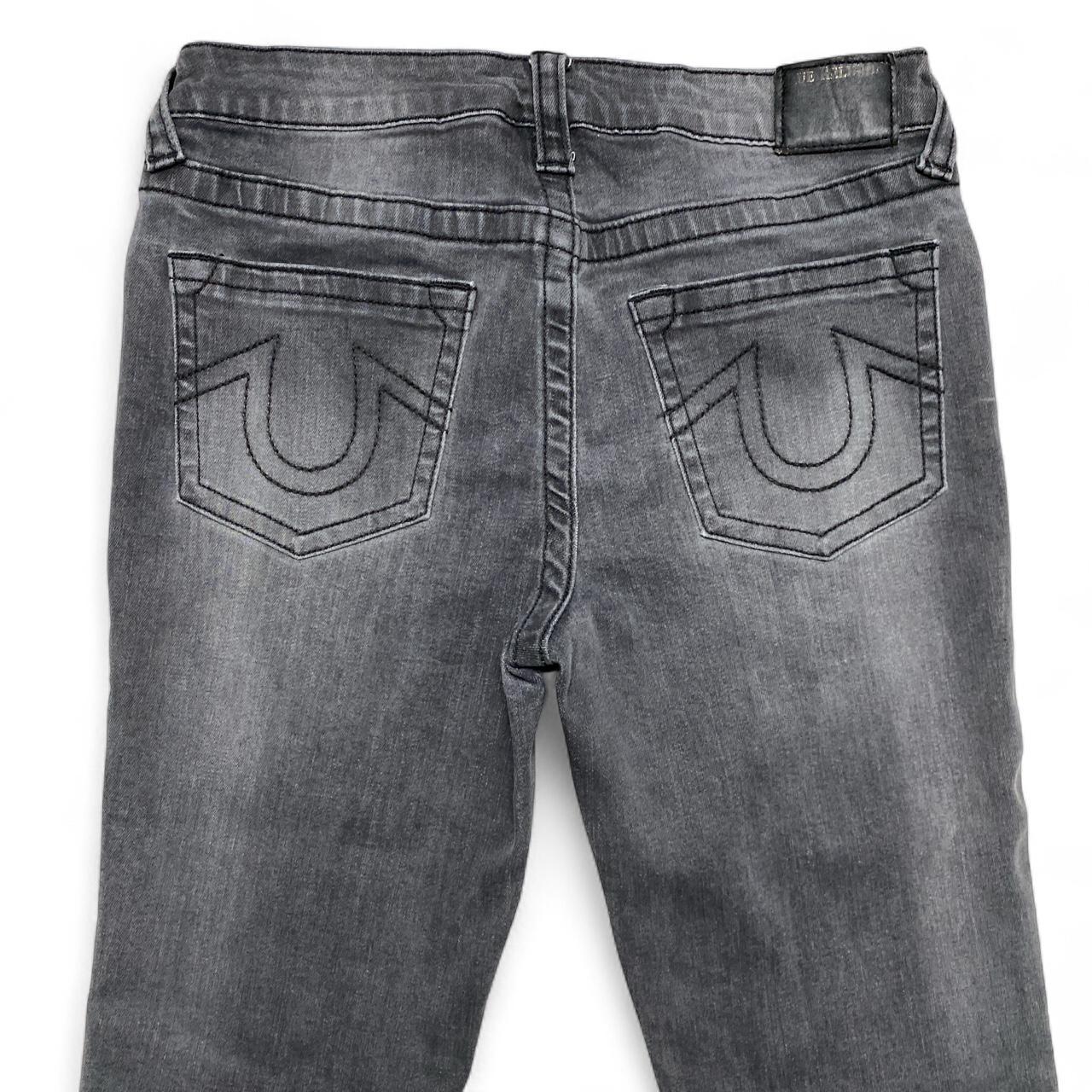 True Religion Skinny Grey and Black Womens Jeans (UK 12)