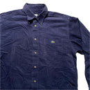 Lacoste Navy Green Croc Corduroy Shirt (L)