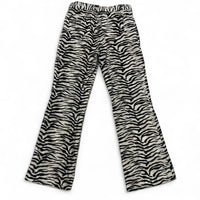 Bettys Blue Vintage Zebra Felt Flared Trousers