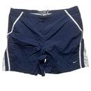 Nike Athletic Vintage Navy and White Shell Shorts (XL)