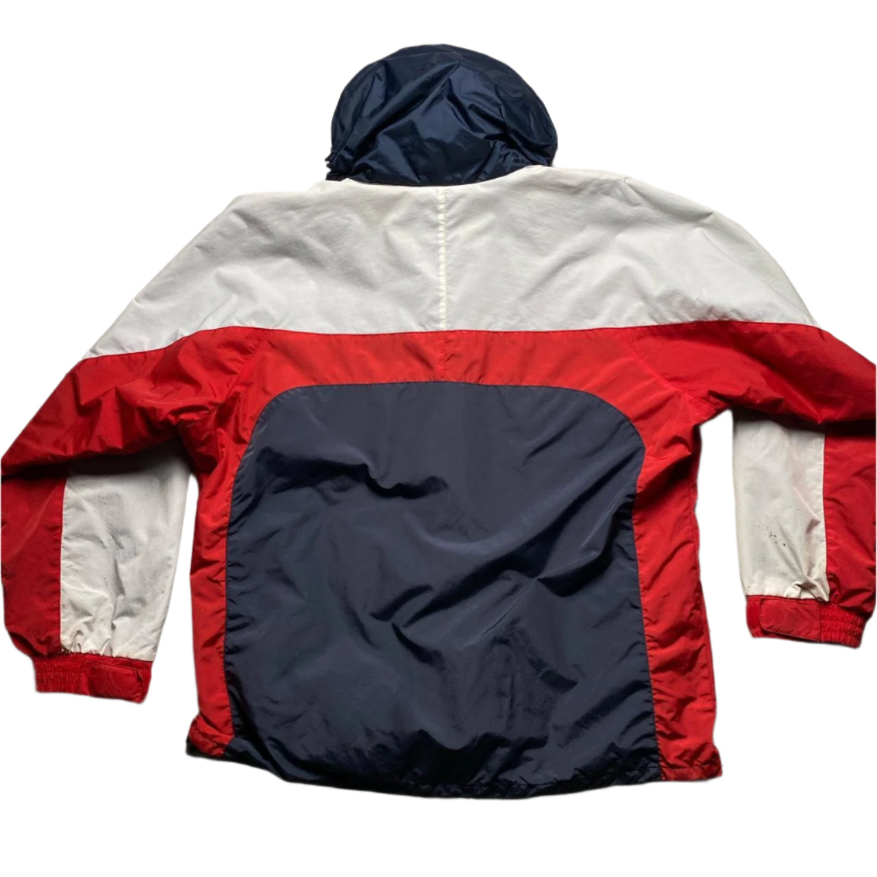 Helly Hansen Vintage Navy Red and White Windbreaker Jacket (L)